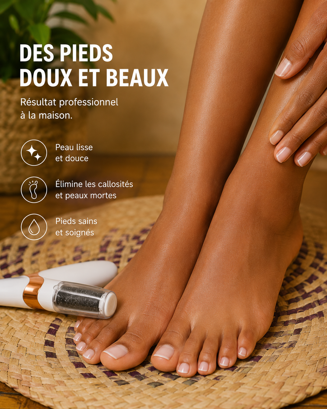 Râpe Électrique Rechargeable pour Pieds